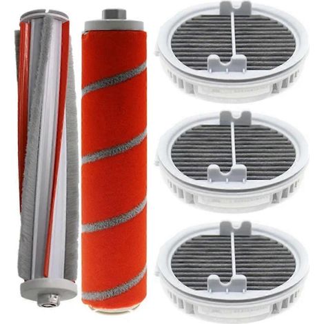 Accessoires compatibles avec les aspirateurs F8/F8E/NEX/F8PRO : brosse anti-acariens pour tapis et filtre. (1/4)