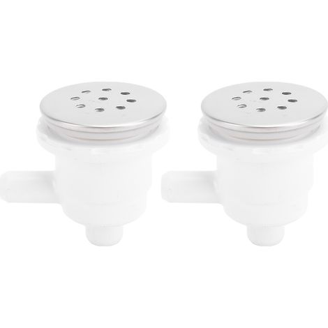 Lot de 2 buses à air à 9 trous pour baignoire, en acier inoxydable et PVC, avec jet de bulles d'air, pièce de rechange pour spa et piscine d'hydrothérapie. (1/5)