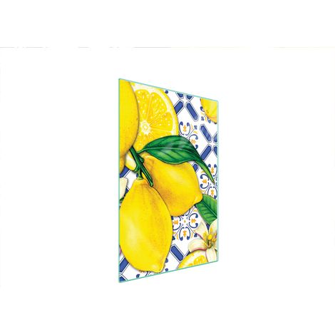 TABLA DE CORTAR DE VIDRIO 35x52 LIMONES (1/5)