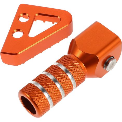 Pédale de Frein Arrière en Alliage D’Aluminium pour Moto 690 Kit Pédale de Frein Moto Repose-Pied Levier de Vitesse Performant et Résistant Montage Facile (1/5)
