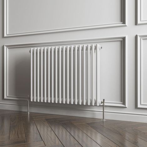 Biubiubath Traditional Cast Iron Style Radiator Horizontal 2 Column White 600x830mm