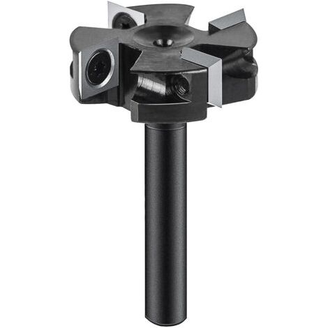 CCYKXA Fraise à Surfacer 8mm Diamètre de Tige Fraise Défonceuse 40 mm Diamètre de Coupe Fraise CNC avec 4 Inserts Fraise de Rabotage Coupeur de Bois Fraise de Defonceuse a Bois (1/5)