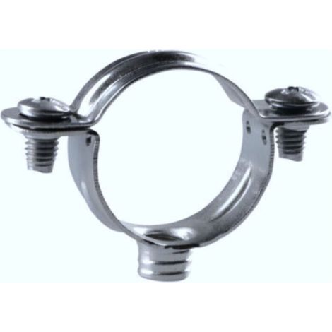 Fischer – Schlauchschelle aus verzinktem Stahl für 63-mm-Rohre – 20er-Pack – Schnelle Montage mit 7 x 150 mm Gewindefuß (1/4)