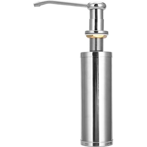 300ml distributeur de savon liquide en acier inoxydable, pompe manuelle pour détergent, évier de cuisine maison. (1/5)
