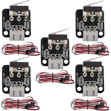 5 Stück 3-polige Endschalter mit Kabeln, Endschalter für 3D-Drucker, mechanisches Endschaltermodul für CR 10()