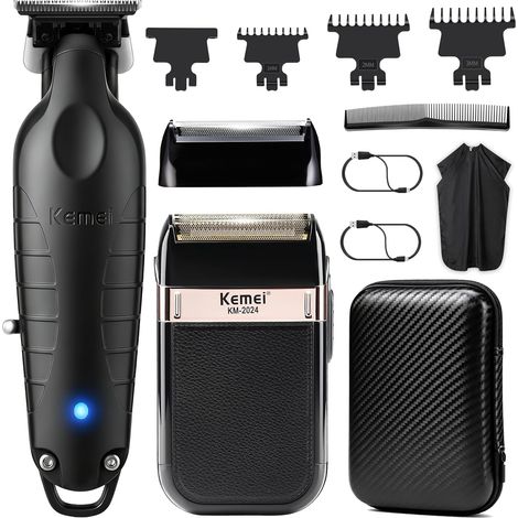 2299+2024 Ensemble Rasoir Électrique et Tondeuse à Cheveux pour Homme (1/5)