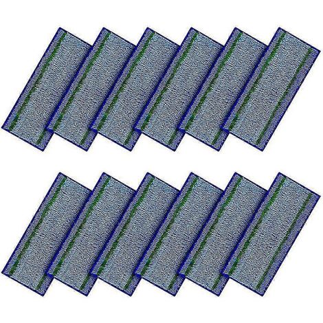 Paquete de 12 almohadillas de fregado húmedo lavables y reutilizables M6 Almohadillas de fregado húmedo compatibles con el robot de la serie M6 M( )