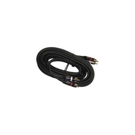 Cordon Or audio 2 RCA mâles / 2 RCA mâles HEXAKIT HV 7104