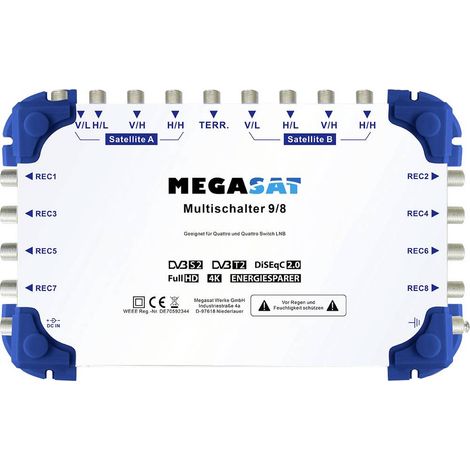 Megasat Multiswitch 9-8 - Commutateurs multiples de signal terrestre-satellite