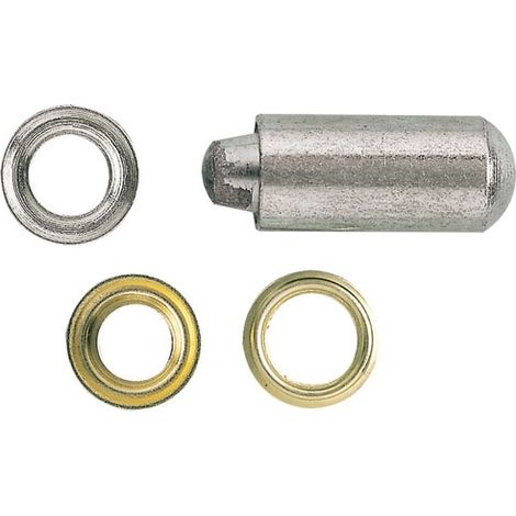 Ojal de lona con juego de montaje latón ø10mm Blíster 25 - Chapuis