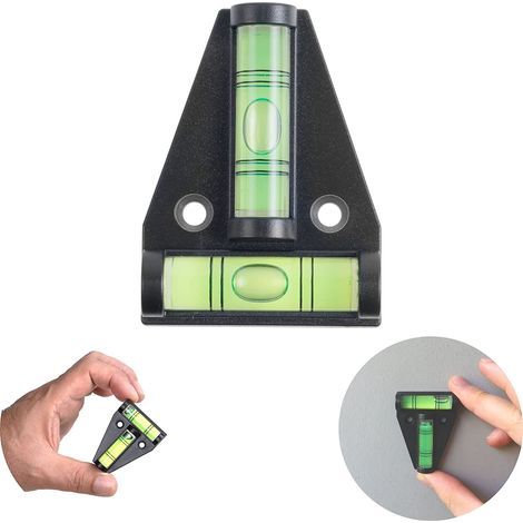 Niveau A Bulle en T, magnétique, Petit Niveau A Bulle Pratique pour Camping-Car, avec Aimant, Niveau A Bulle pour Fourgon, Rampe De Nivellement Caravane, Accessoires De Camping Voiture, Spirti Level (1/5)