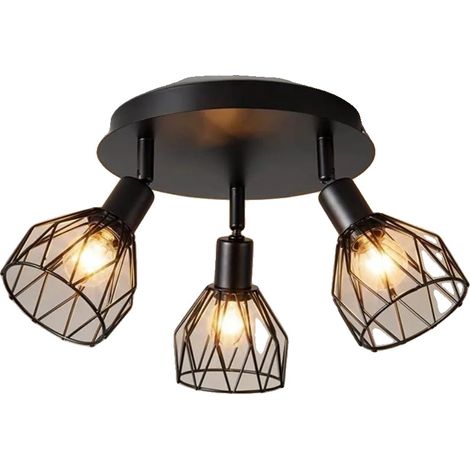Plafonnier, Design Minimaliste, 3 Sources de Lumière (1/2)