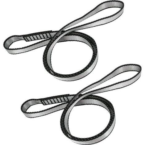 60cm Escalade Sling, 2 Pièces Sangle d'escalade en Nylon,Corde D’Escalade Multi Boucles,Sangle Escalade,Escalade Cordon Utilitaire,pour Le Camping,Randonnée,L'alpinisme,Extérieur (1/5)