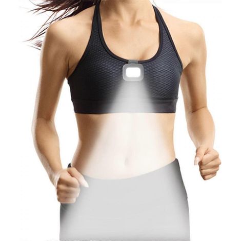 Lampe de course LED de sécurité pour le jogging, haute visibilité, avec câble de chargement USB et clip magnétique puissant. (1/5)
