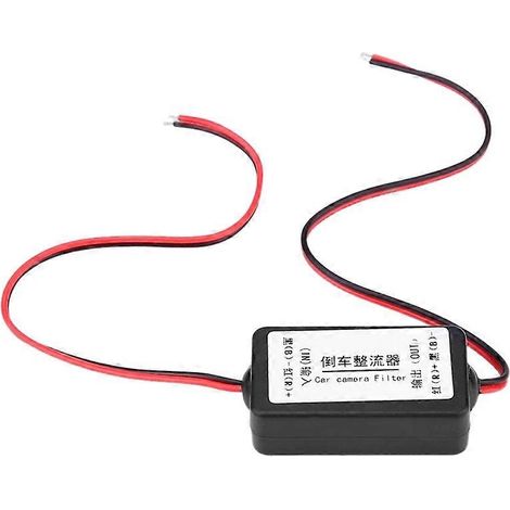 Connecteur de redresseur, relais, condensateur et filtre pour caméra de recul 12 V (1/5)
