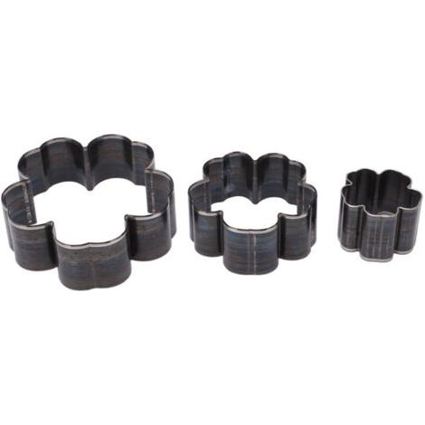 Ensemble de 3 Emporte-Pièces Fleur en Acier Allié pour Cuir - Outils de Découpe Précise 1.2/2/2.8 Pouces (1/5)