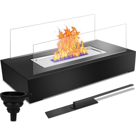Chimenea de bioetanol, chimenea de mesa para interiores, fogata de mesa para interiores y exteriores, brasero portátil de bioetanol, tiempo de combustión infinito.