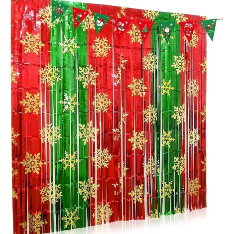 Tenda Decorativa Luminosa Girlanda Natalizia Rosso-Verde (1/5)