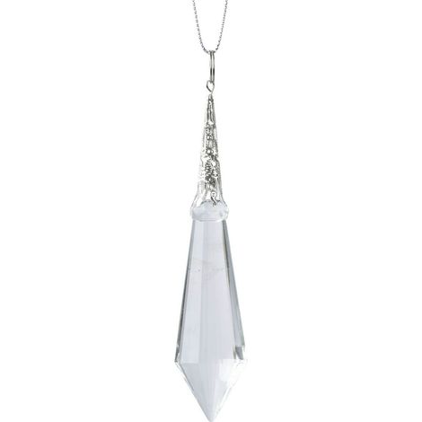 Klass. Pendel-/Diamantform transparent - Kunststoff