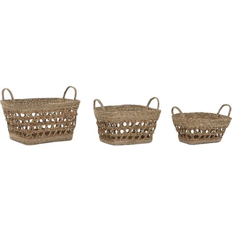 Cesta Set 3 Seagrass 45X35X35 Natural (1/5)