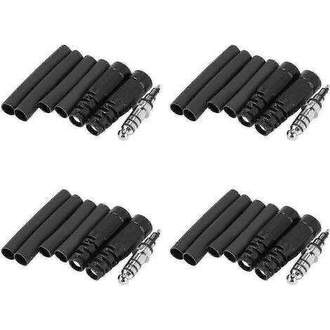 4 adaptateurs de rechange pour casque audio David Clark Helicopter (type A, soudables) - Connecteur U-174, compatible avec les casques audio David Clark Helicopter SP (1/5)