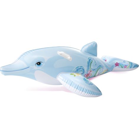 Bouée gonflable dauphin à chevaucher pour piscine Intex