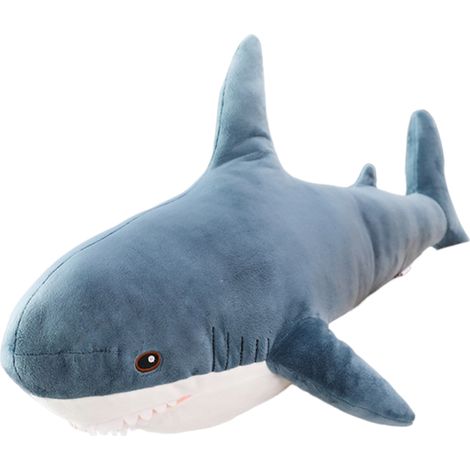 1 Peluche Requin, Oreiller Doux 100CM, Rembourrage Coton PP, Décoration Chambre Enfant, Cadeau Anniversaire (1/5)