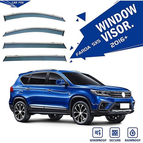 Déflecteurs de pluie et de pluie pour vitres de voiture Farda SX5 2016-2025 (4 pièces) (1/5)