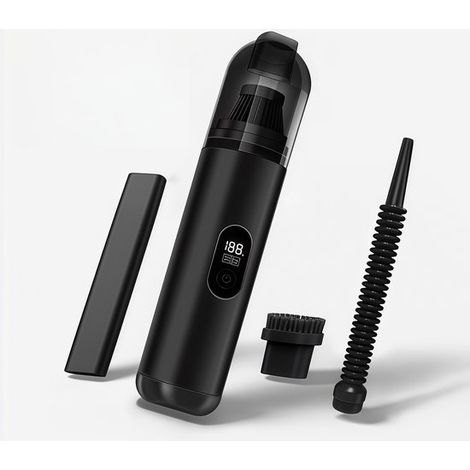 Akku Handstaubsauger Mini Staubsauger Kabelloser Staubsauger Krümelfänger 3 Aufsätze Saug und Blasfunktion 2600 mAh Akku Geräuscharmes ABS Gehäus (1/5)