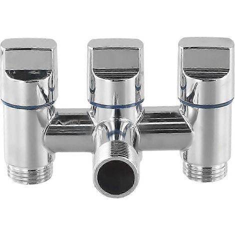 Robinet d'angle à 3 voies : Améliorez la fonctionnalité de votre maison ou de vos espaces commerciaux grâce à ce robinet à trois voies. (1/5)