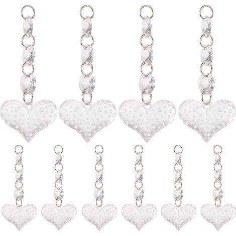 Billots acryliques transparents sphériques pour suspension, décoration ornementale pendentif (J) (1/3)