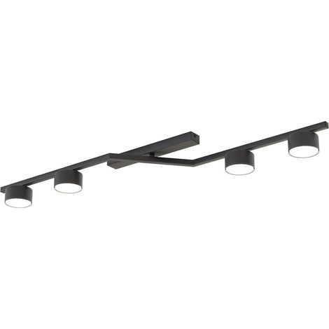 Plafoniera minimalista nera lineare 4xGX53 SKAN Emibig (1/5)