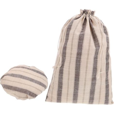 Sacs à Pain Réutilisables Lin avec Fermeture à Cordon pour Conservation du Pain Fait Maison du Levain (1/5)