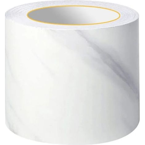 Bordure adhésive pour papier peint, frise murale autocollante. Idéale pour cuisine, salle de bains, pla - Glacier Blanc 20cm X 500cm (1/5)