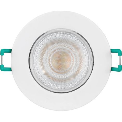 Spot LED encastré 5,5 W circulaire inclinable blanc Température de couleur variable IP44 87 mm (1/4)