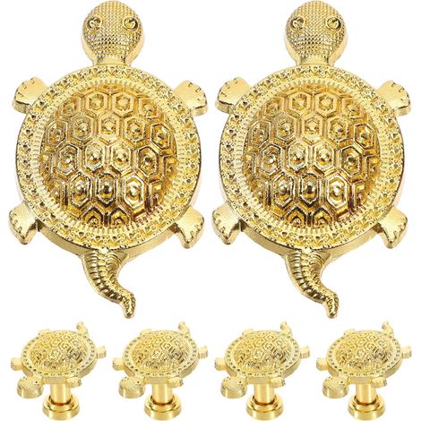 de 6 boutons de porte en alliage de zinc dor en forme de (1/5)