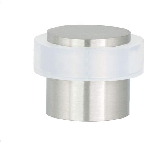 Butée De Porte 20 x 20 mm Caoutchouc Blanc En Silicone Naturel Acier inoxydable Outils, Vis + Cheville De Fixation Compris Mod. I-157 (1/5)