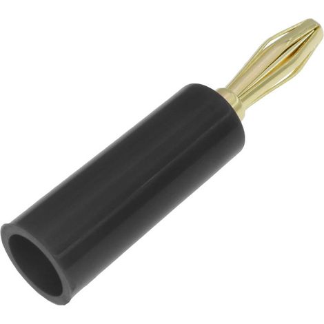 Fiche banane 4 mm RS PRO Noir Mâle 24A 30V ( Prix pour Sachet de 2 )