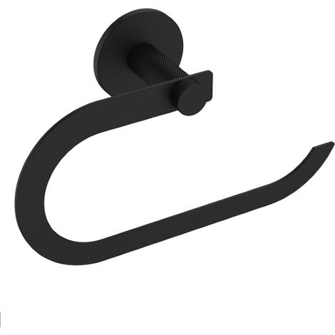 AQUASANIT Astral porta salviette da parete con anello nero codice prod: A213160NE (1/2)