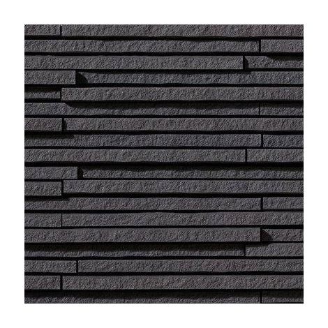 Mosaïque de grès cérame Zen INAX SENTOUSAI - Black boîte de 0.64 m2 - Noir - boîte de 0.64 m2