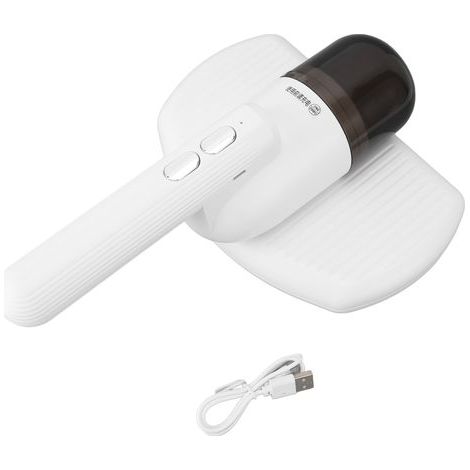 Akku-Bettstaubsauger mit hoher Saugkraft und UV-Licht, milbenabweisend, mit Filter für Kissen, Bettwäsche, Sofas und Plüschtiere. (1/5)
