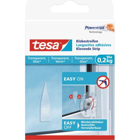 tesa Klebestreifen Traglast 1 kg, 8 Stück Klebestreifen (1/5)