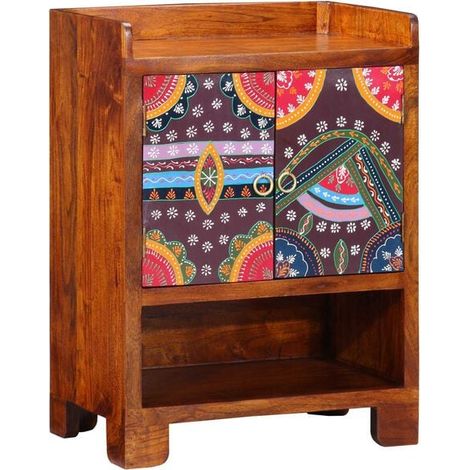 Meuble à chaussures marron avec étagères, dimensions : 55 x 35 x 75 cm (1/5)