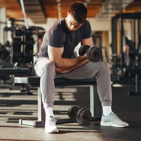 Ensemble haltères sport 20 kg avec 8 plaques - compatible barres Ø25 - pour entraînement à domicile - poids variés pour musculation complète