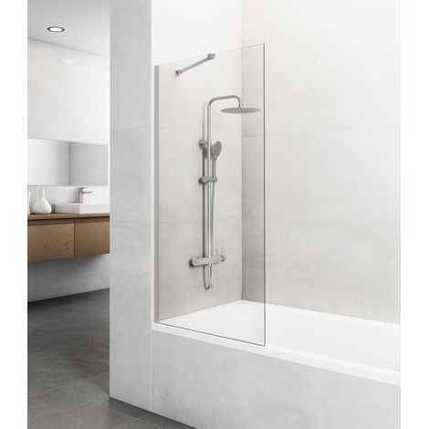 Panel de Bañera Fijo Screen Nickel Transparente 85 cm - GME (1/3)