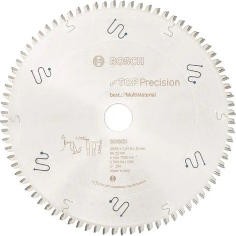 [NEUWERTIG] B-Ware Bosch Kreissägeblatt Sägeblatt Multi Material 254mm 30mm 2,3mm 80 Zähne