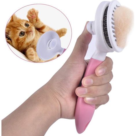 Cat Brush, Cat Brush Self-Cleaning Cat Brush Removes Undercoat Dog Brush Cat Brush Short to Long Hairs Suitable Soft Cat Brush Cat Brush