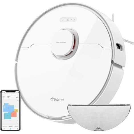 Robot aspirateur Dreame L10 PRO, aspiration 4000 Pa, blanc (1/2)