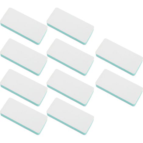Lot de 10 éponges abrasives double face, grains 1000 et 5000, multifonctionnelles et réutilisables, pour le polissage des bracelets de montre et des ongles. (1/5)