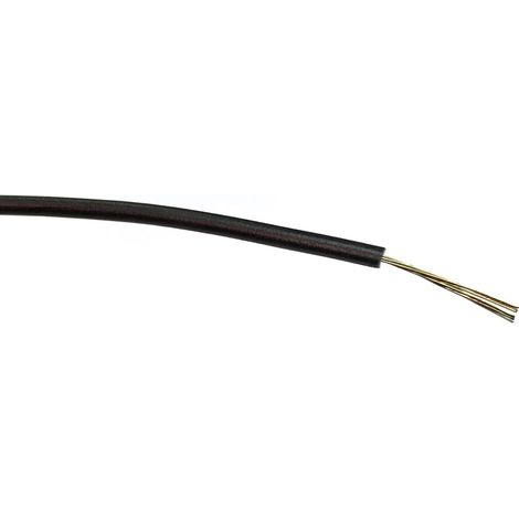 Fil électrique RS PRO BS4808 0,2 mm² 24 AWG, 1 kV c.a., PVC Noir, 100m ( Prix pour Bobine de 100 )